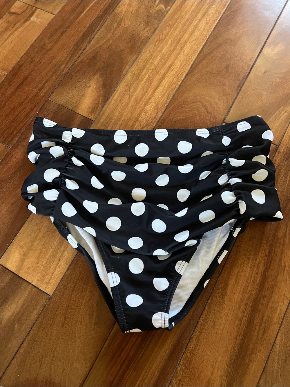 Amazon Black & White Polka Dot One-Piece Swim